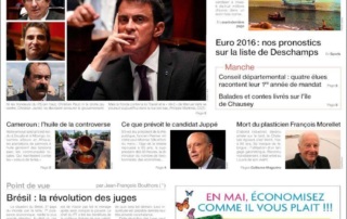 Couv de Ouest-France du 12 mai 2016