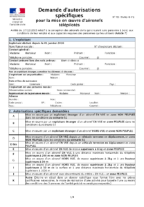 Page 1 du CERFA n°R5-TAAG-6-F1