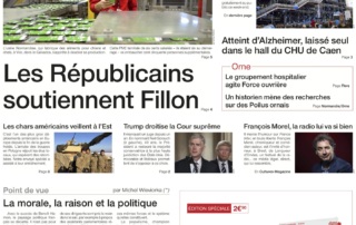 Une de Ouest-France du 2 février 2017