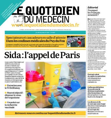 Une quotidien du médecin du 20 juillet 2017