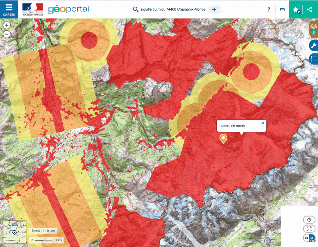 Carte Geoportail Chamonix