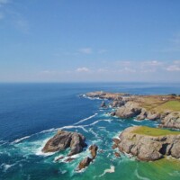 Pointe des Poulains et Petit Donnant à Belle-île-en-mer, île du large du Morbihan (56) Pointe des Poulains et Petit Donnant à Belle-île-en-mer, île du large du Morbihan (56)